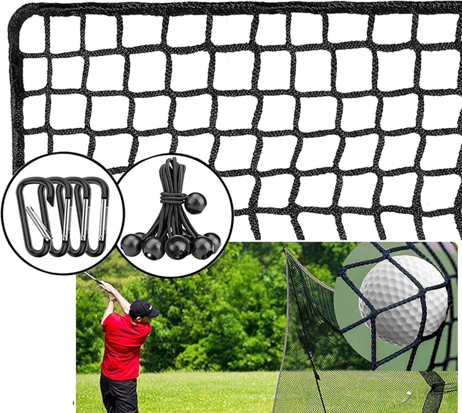 Heavy Duty Golfs Netting Hitting Net Training Practice Sport Practice Barrier Golf Balls Hitting Net