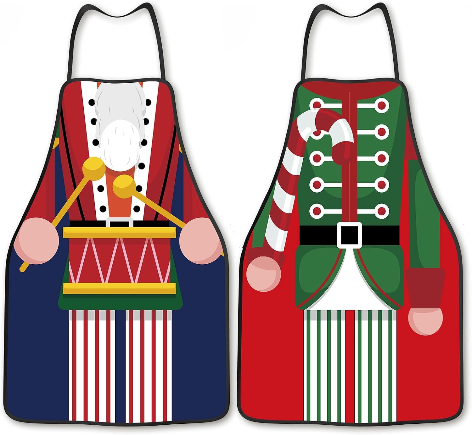 clothmile 2 Pcs Christmas Nutcracker Apron Christmas