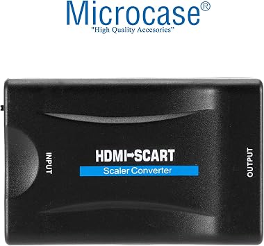 Microcase HDMI To SCART Dönüştürücü Adaptör Siyah - AL2620