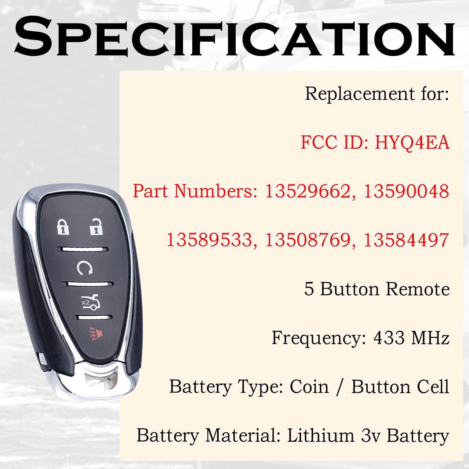 Purchase 2016 Chevrolet Malibu Key Fob OEM In Chicago, Illinois, United States, For US $10.00 - Foto 6