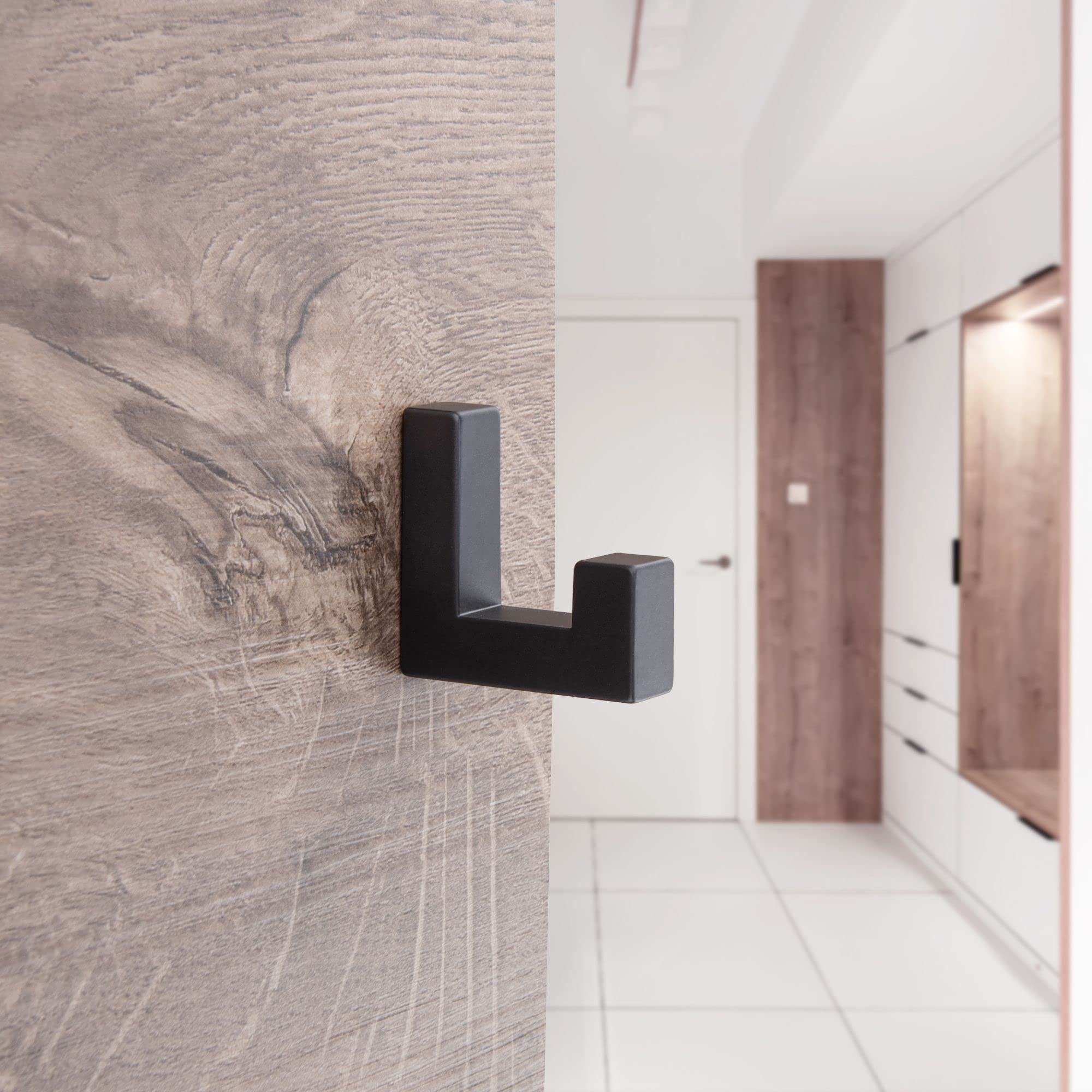 Gancho Para Ropa De Acero Inoxidable Negro, Gancho Para Ropa Blanco Gancho Para Bano Puerta De Hotel Gancho Para Ropa Gancho Para Pared