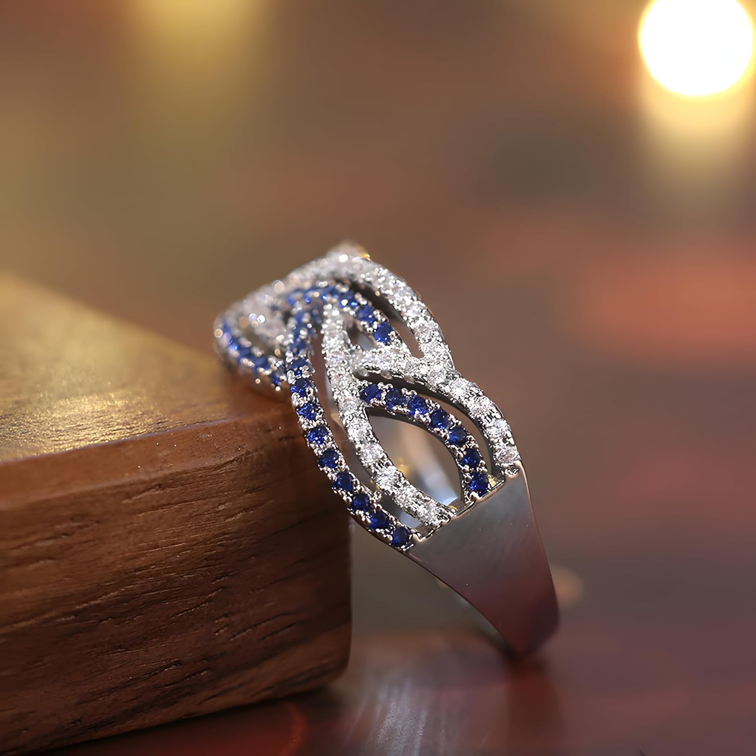Personalized Engraved Cross-Finger Double Row Birthstone Ring 925 Sterling Silver Promise Ring for Her Wedding Bands Rings Engagement Ring