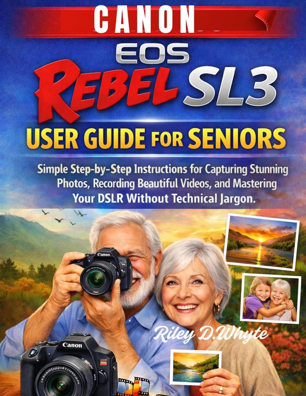 Livre photo Canon EOS Rebel SL3 cadeau idéal pour aînés