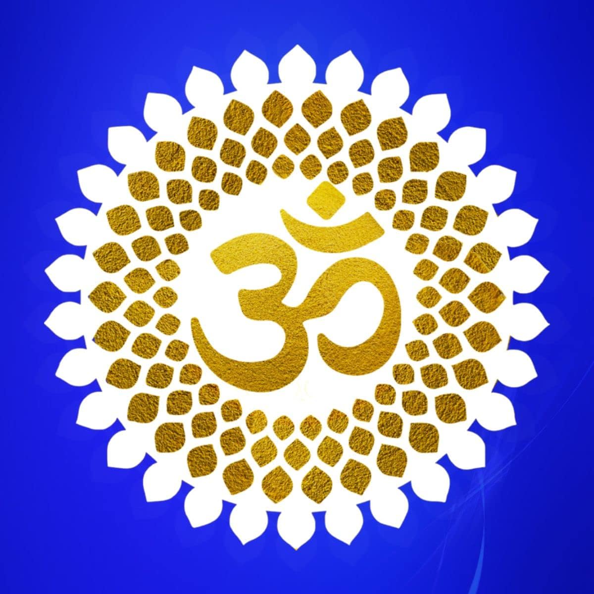 OM MANDALA CREATION Om Mandala wall hanging Backlit LED Light Wall Decor Handcrafted or MDF Laser Cut Decorative For Home Office Temple Yoga Meditation Wall Decor & Gifting, (size18X18 Inch)