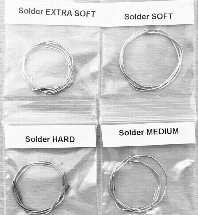 Jewelry Silver Solder Wire Assorted 4 Types Easy Soft, Soft