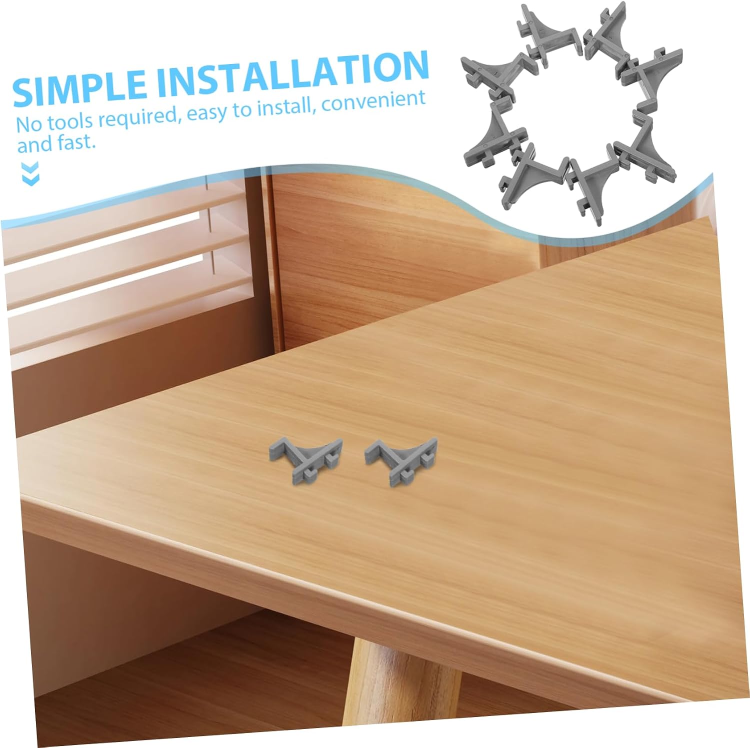 Cabilock 8Pcs Refrigerator Support Hooks Plastic Freezer Shelf Clips for Refrigerator Organization Easy to Install Cooler Accessories Versatile Shelf Brace for Efficient Storage