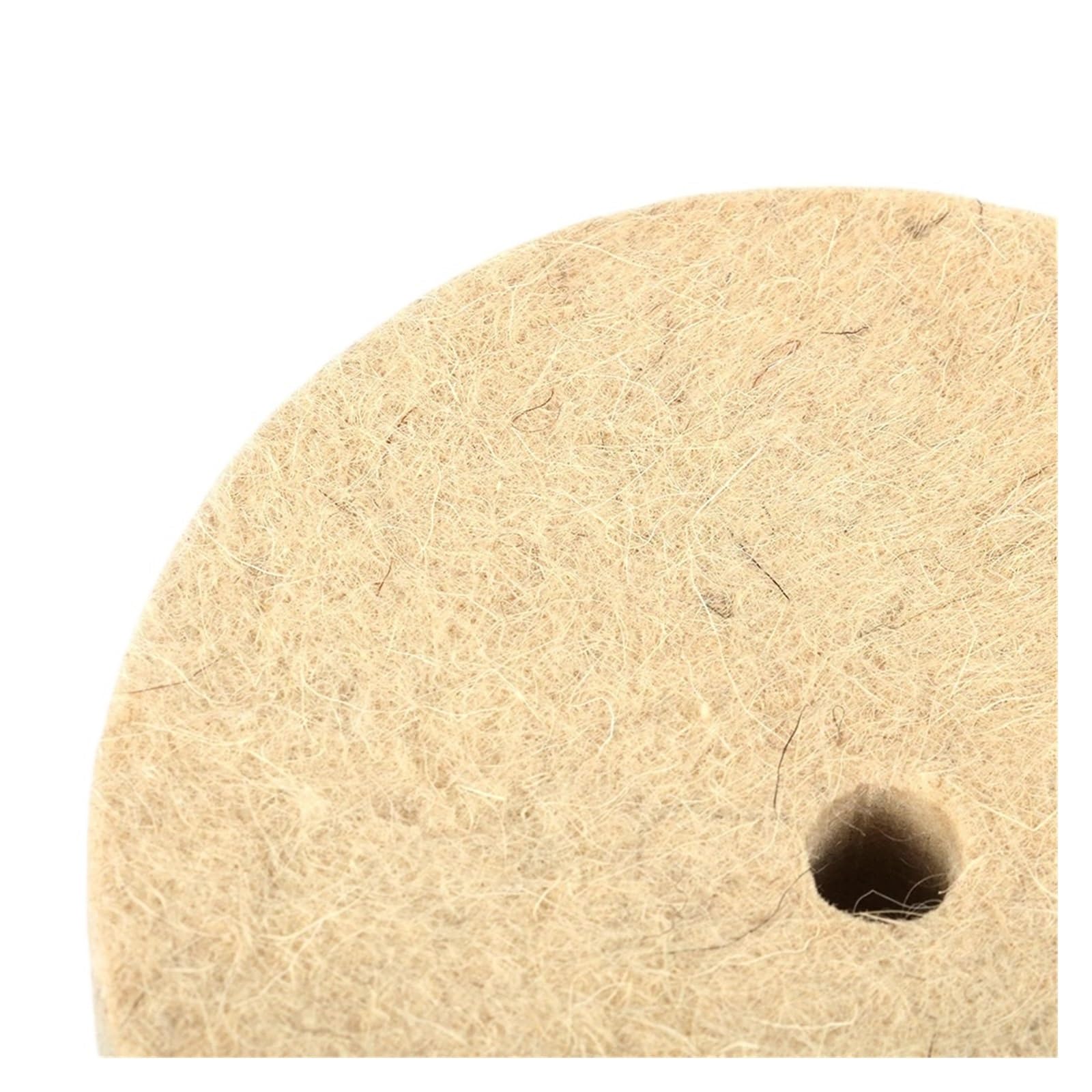 Disco abrasivo de fieltro lana for amoladora banco, 2 unidades, 200 mm, 16 grosor y 25 wanglan