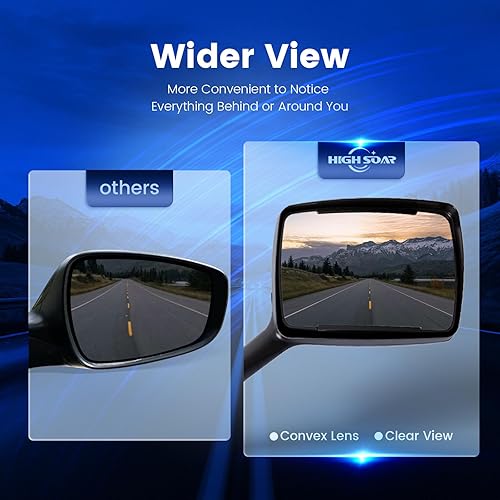 Vista 23 de Conjunto de espejo de capó negro para KENWORTH T680, PETERBILT 579/587, lado conductor/izquierdo Izquierda/unidad (negro)