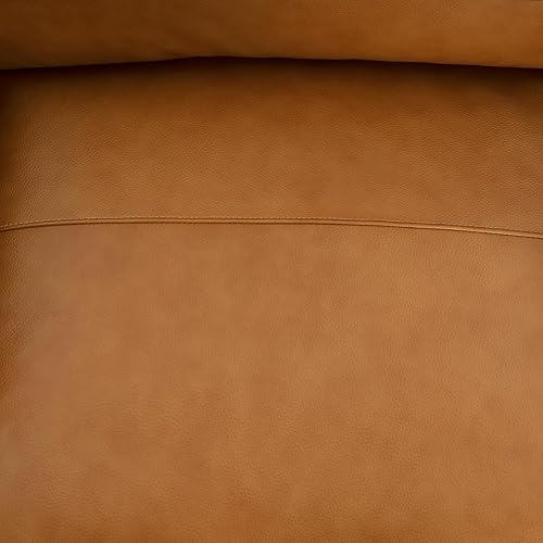 Miniatura 9 de Naomi Home Genuine Leather Oversized Loveseat Sofa - Luxurious Comfort Love Seat Sofas, Goose Feather Cushion Filling, Square Arm Design, Sturdy