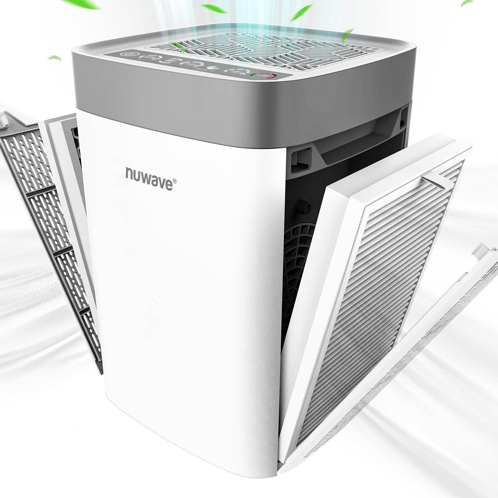 Air Purifiers for Home Bedroom Up to 1361 Sq Ft, Portable Air Purifier with Air Quality Sensor, H13 True HEPA & Carbon Filter Captures Pet Hair Dust Smoke,18dB, Energy Star Certified