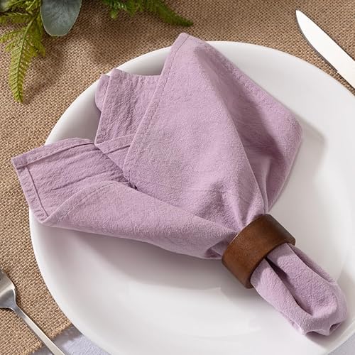 Vista 69 de MLMW Juego de 6 servilletas de tela color marrón nude, de lino, rústicas, de algodón, lavables a granel, de 16 x 16 pulgadas, para decoración de Piel