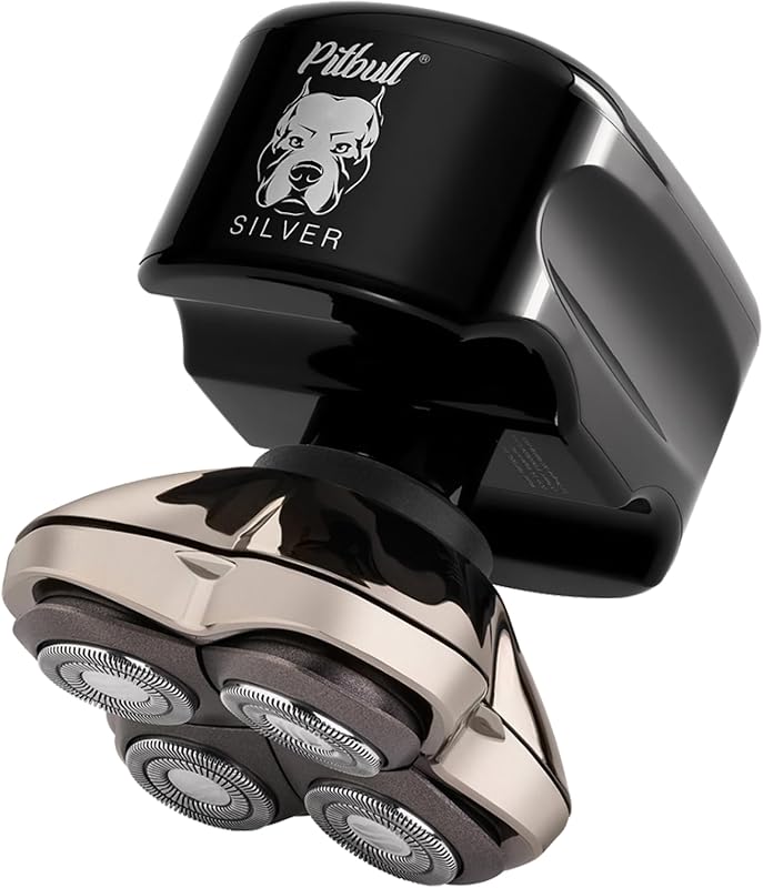 Pitbull Silver PRO SX5 Head and Face Shaver, Cordless Razor