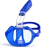Greatever Half Face Diving Mask, Innovative with Nose Breathing, Comfortable & Breathable Fit,Detachable Breathing Tube,and Home Water Sports