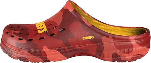 Miniatura 342 de FOCO - Sandalias de agua de jardín con logotipo de equipo de la NFL, para hombre Camuflaje tonal,logotipo grande de bloque