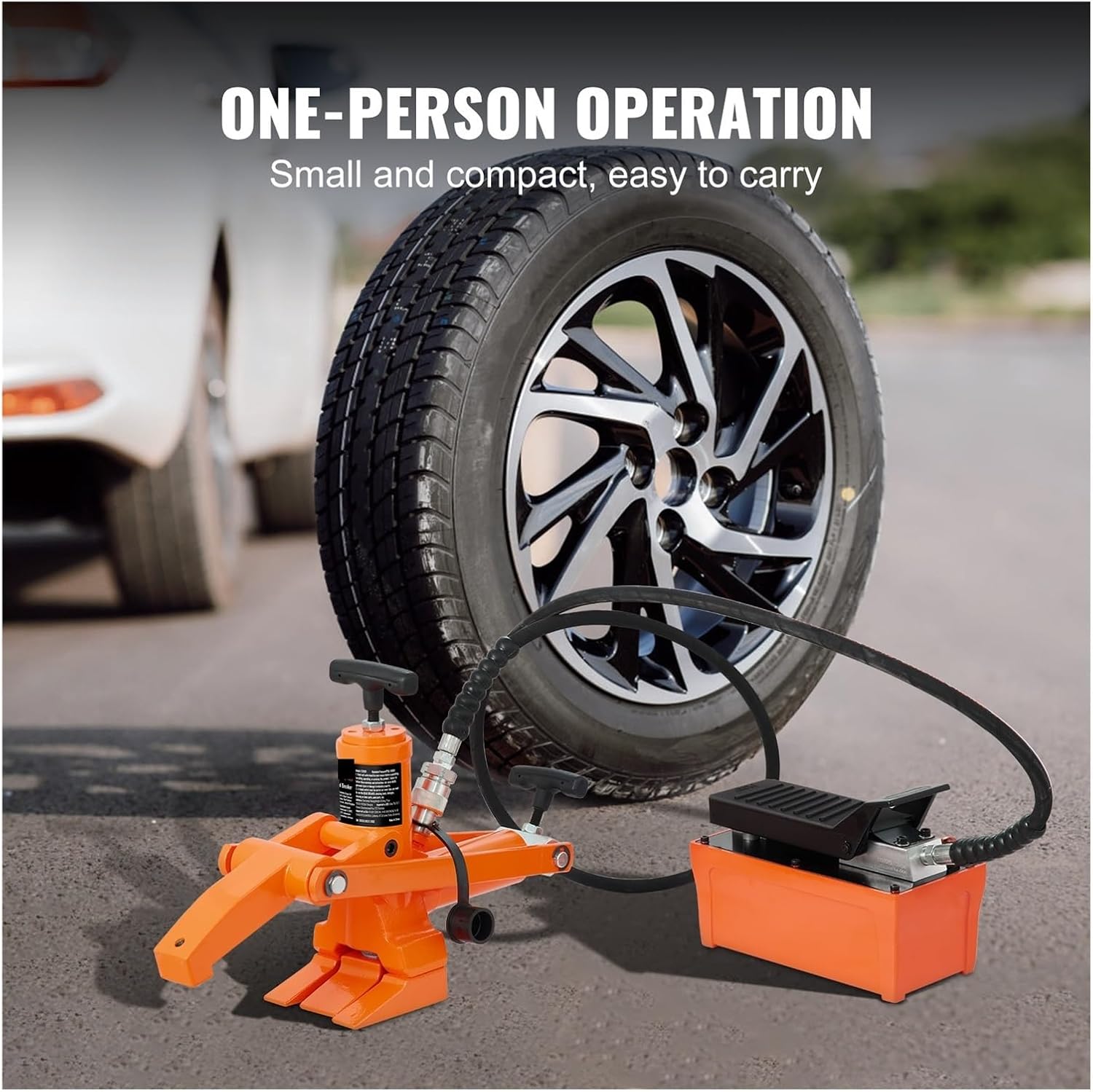 Hydraulic Bead Breaker 10000 PSI Tire Bead Breaker With Metal Foot Pump Heavy-duty Steel Bead Breaker Tool For Trucks ATVs