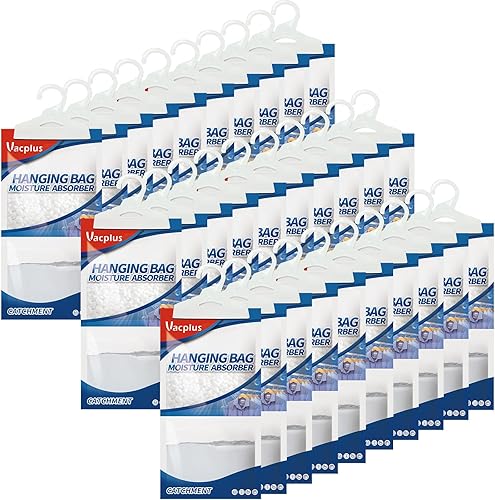 Vacplus Paquetes absorbentes de humedad, paquete de 30 paquetes sin fragancia, paquetes de humedad, paquetes desecantes, bolsas deshumidificadoras