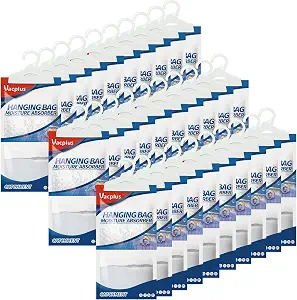 Vacplus Moisture Absorber, 30 Pack Hanging Bags, Fragrance-Free