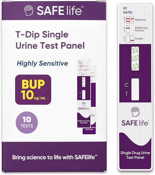 Safe Life Buprenorphine Single Panel Urine Drug Test Kit for accurate detection