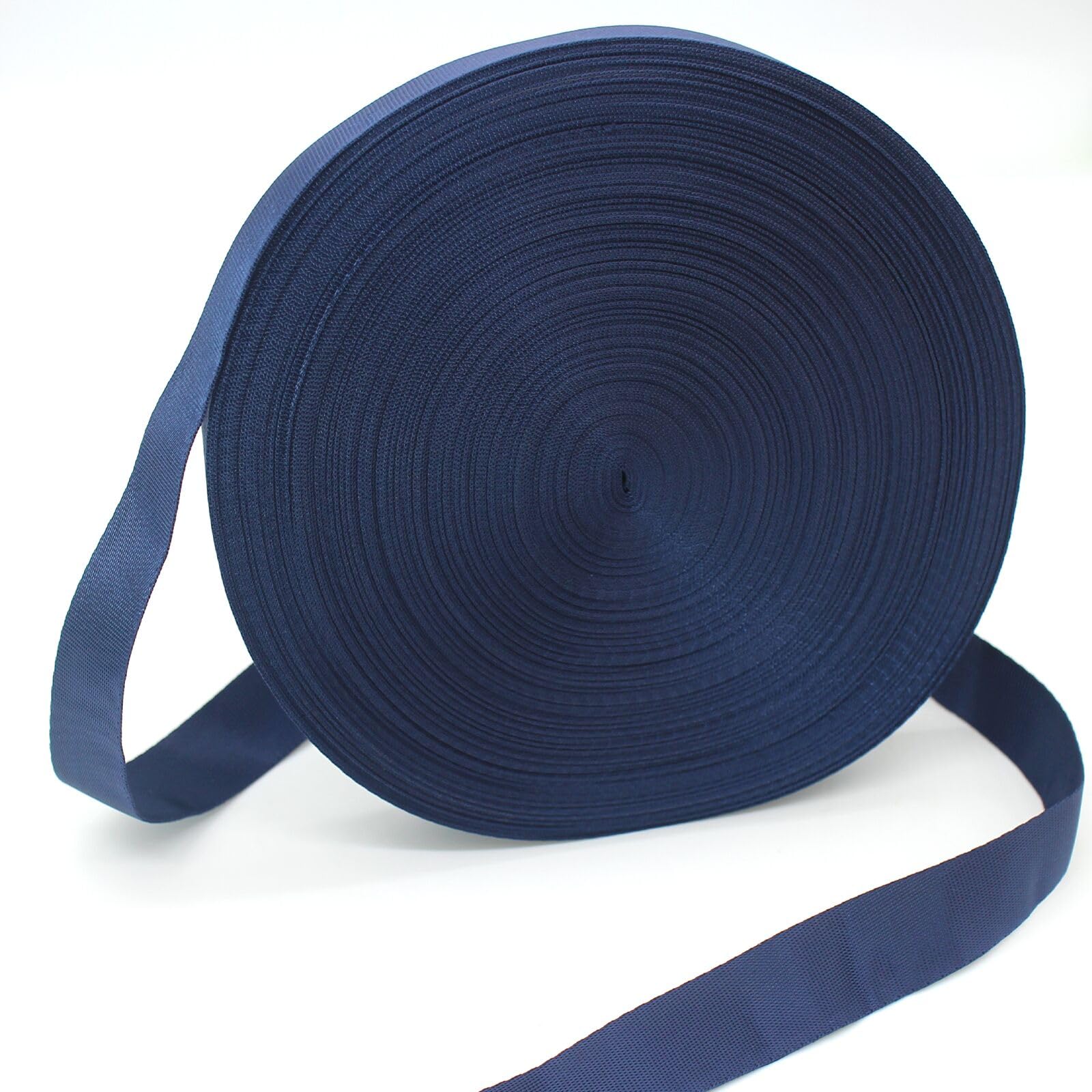 Navy Blue 1 Inch Heavy Duty Nylon Webbing Straps 50Yds for Sewing