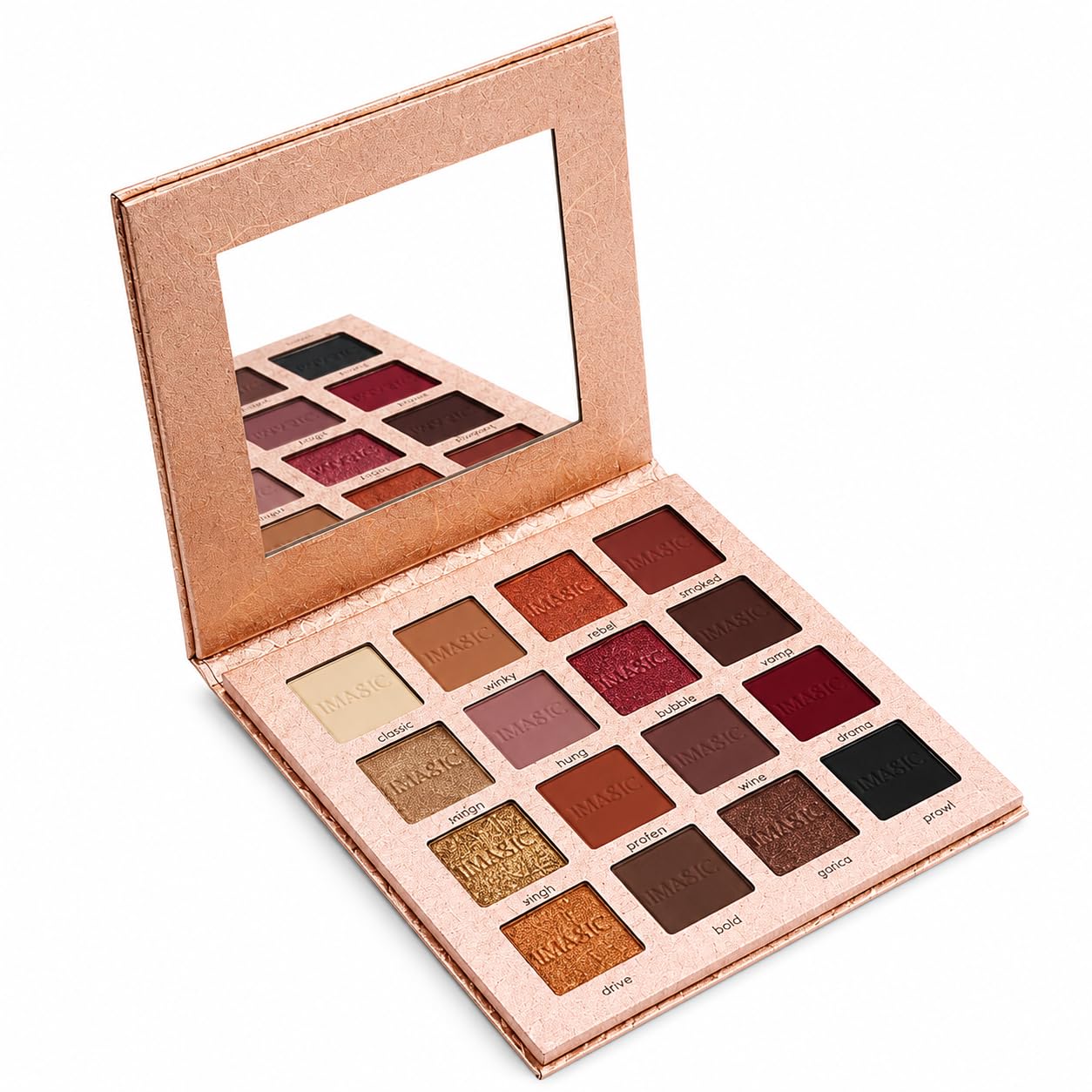 16 Color Eyeshadow Palette with Mirror, Matte Shimmer & Glitter Eyeshadow Makeup Kit, Highly Blendable Nude Neutral Pigmented Shades, Compact Travel-Friendly Palette for Women-image-40