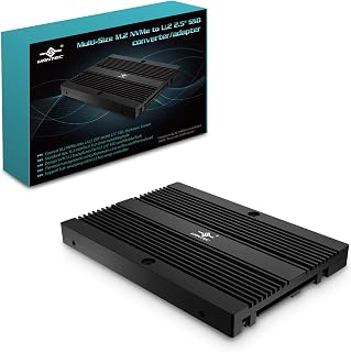 Vantec Multi-Size M.2 NVMe to U.2 (SFF-8639) 2.5"" SSD Adapter (MRK-NVM2U2-BK), Convert M.2 NVMe into U.2 not for SATA, Black