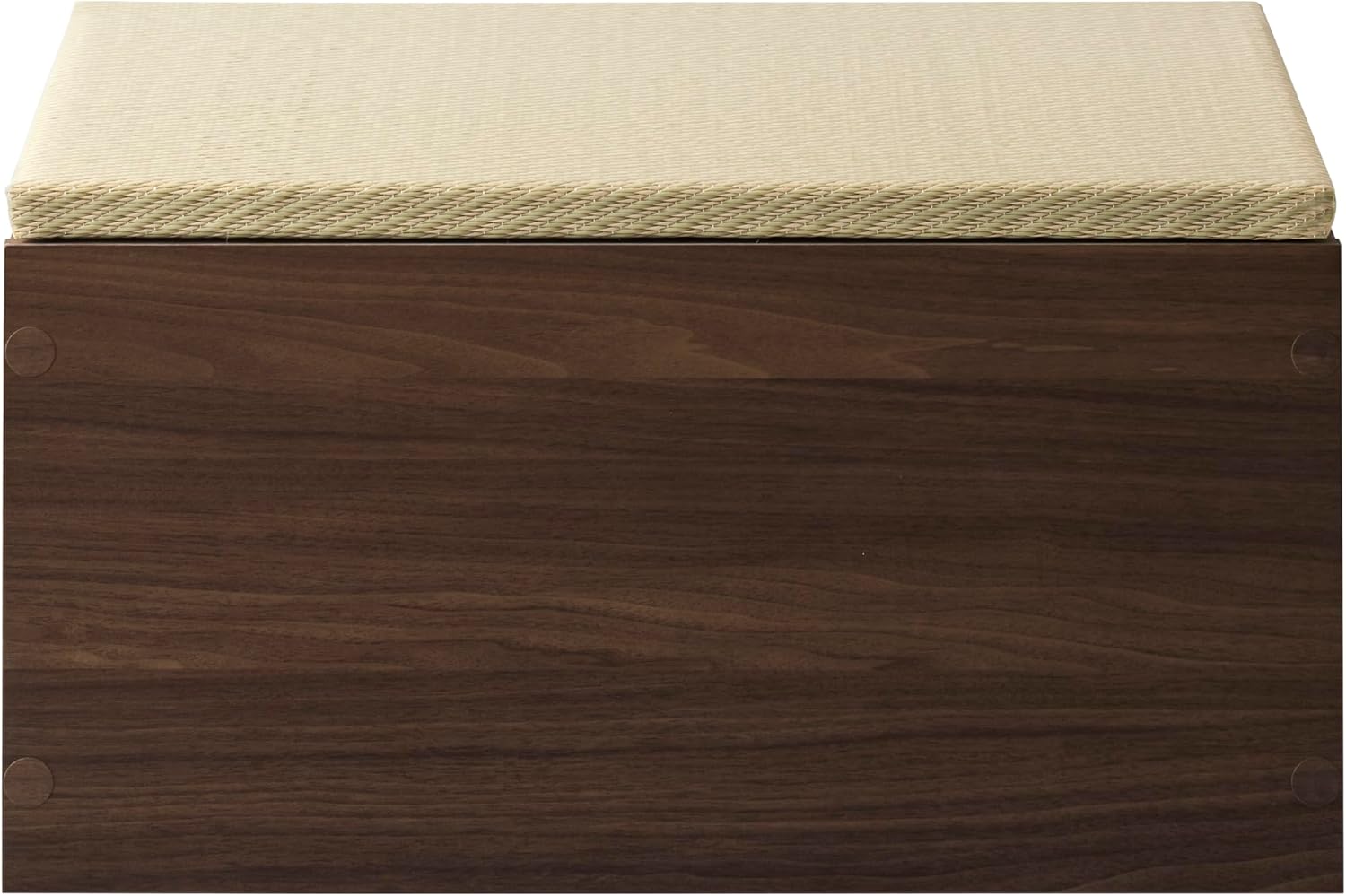 朝日木材加工(Asahiwood) Asahi Wood Processing Tatami Box Zencube Zen Cube Height 12.4 inches (31.5 cm), Dark Brown x Green, Water Wipe, Small Rise, ZCM-3060BX-DB-GR