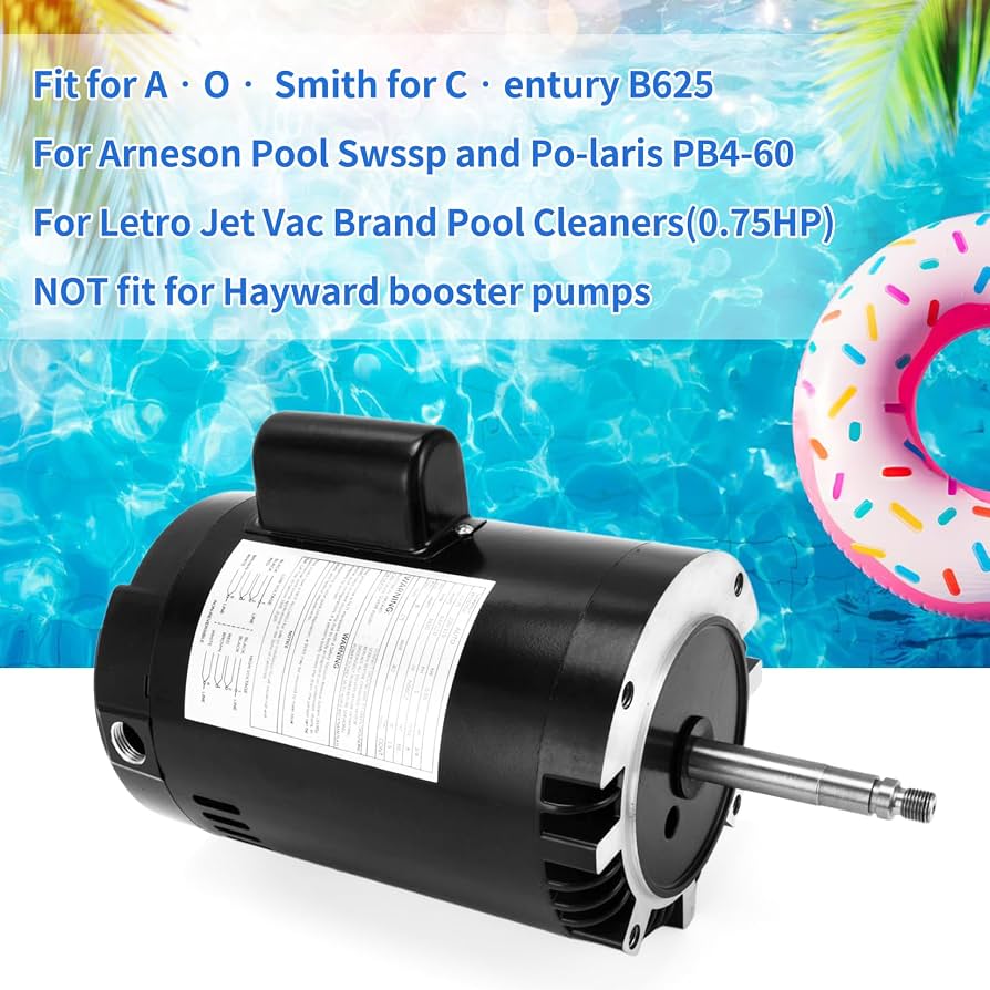Amazon.com : 0.75 HP Pool Booster Pump Motor Replace for B625, for