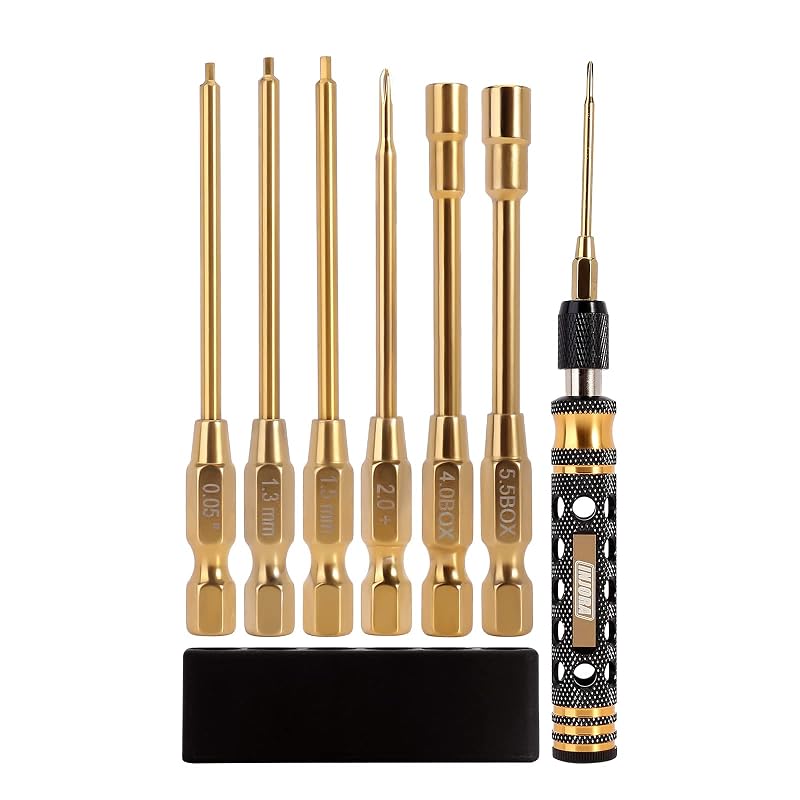 Kit de Chaves de Fenda e Nut Drivers 6 em 1 INJORA para Carros RC SCX24, FCX24 e AX24