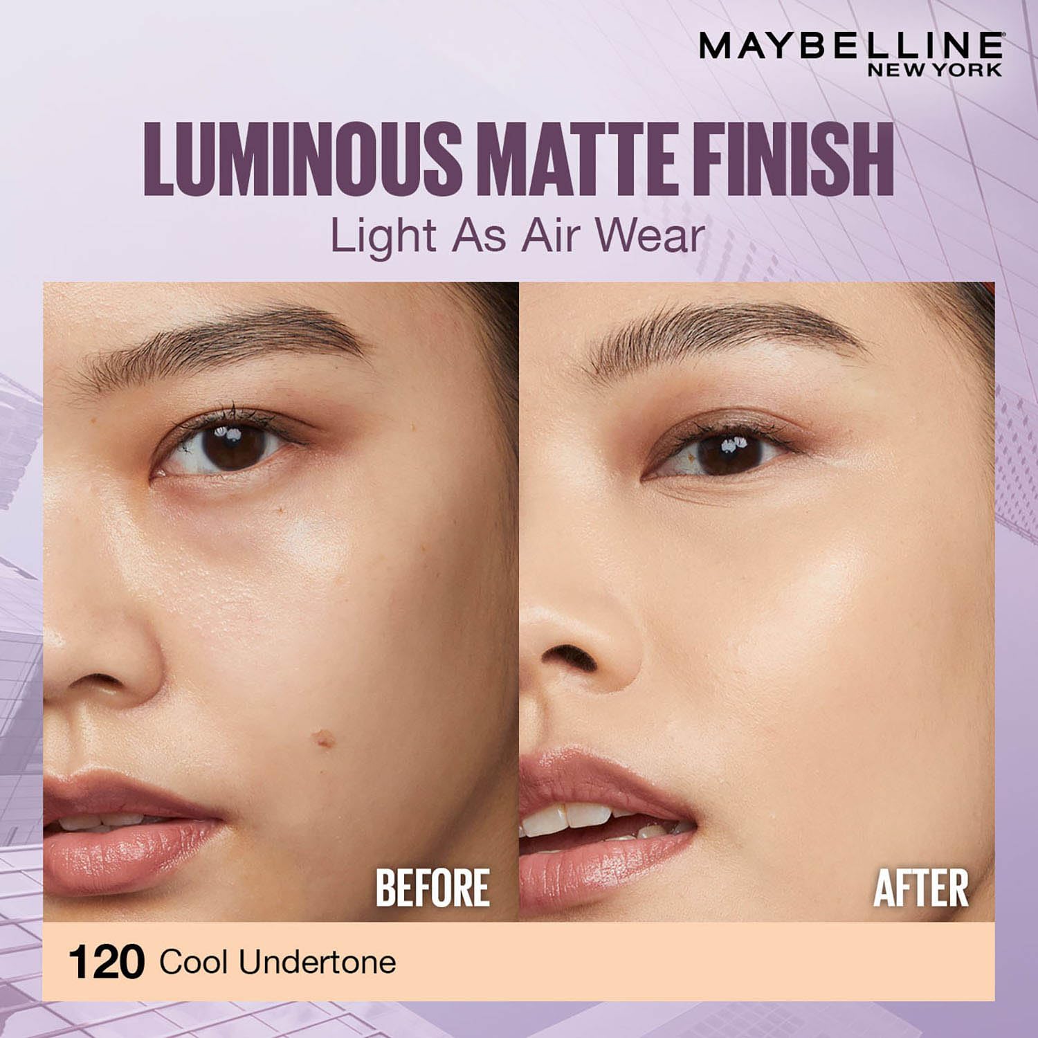 71pcGmWZsQL._SL1500_ Maybelline New York Super Stay Lumi Matte Liquid Foundation, 120