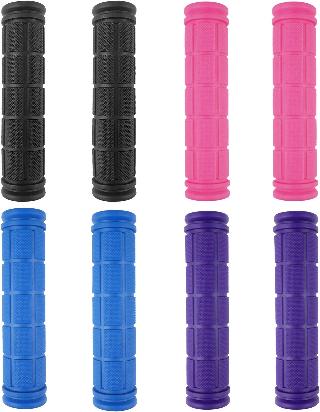 4 Pairs Bicycle Handle Bar Grips Mushroom Grips for BMX/MTB/Road Mountain Bikes