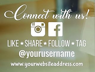 Amazon Com Follow Us On Instagram Sticker