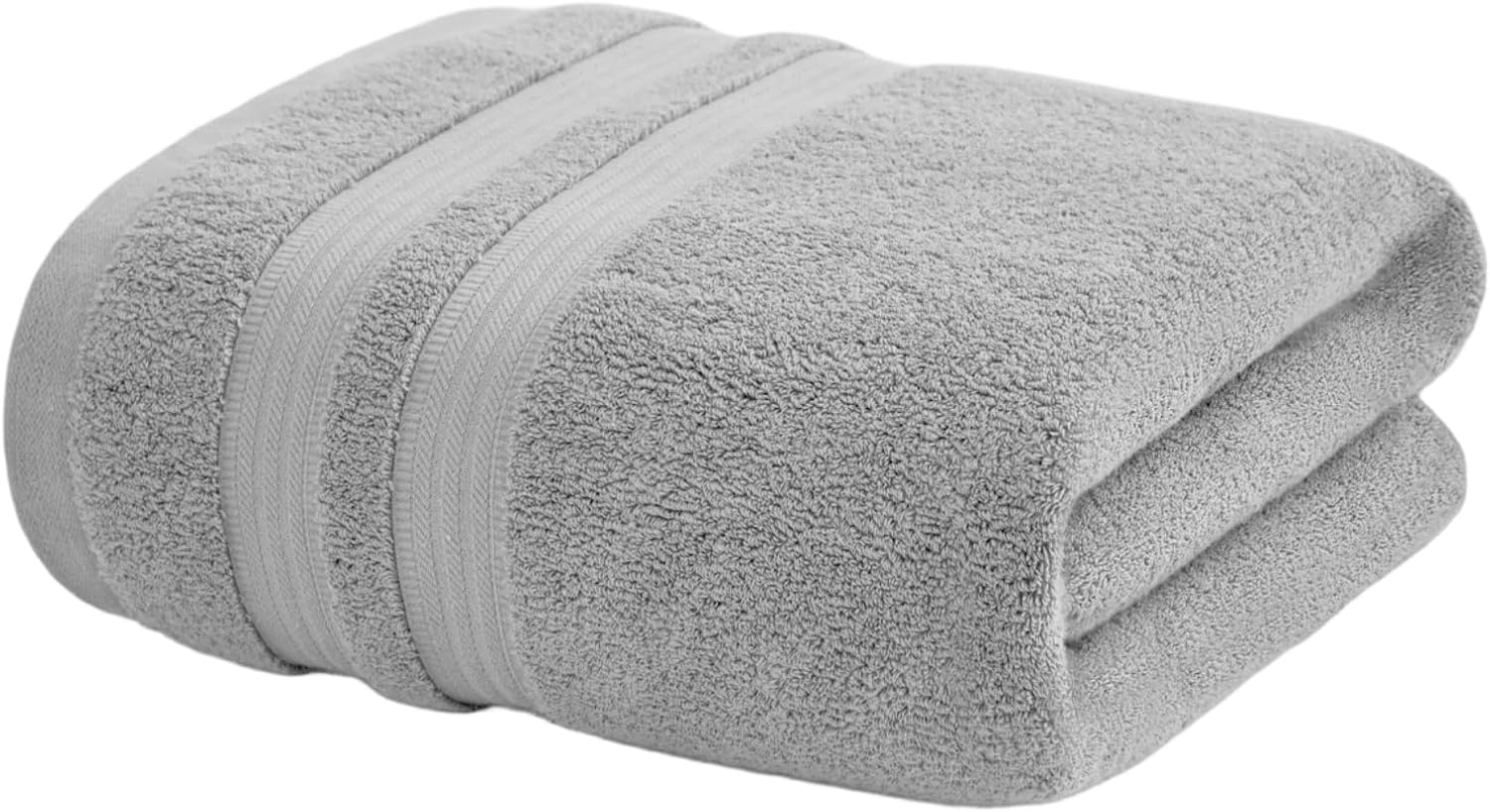 59 X 31.5 in Bath Sheet, Gray Cotton, 150 X 80 Cm, Quick Absorbent, Fast Drying, Soft, Breathable, Lightweight, Odor Resistant for Home