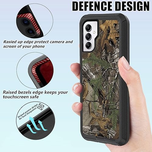 Miniatura 3 de OTTARTAKS Funda para Samsung Galaxy A14 5G para hombres y niños, diseño de camuflaje con protector de pantalla protección de grado militar,
