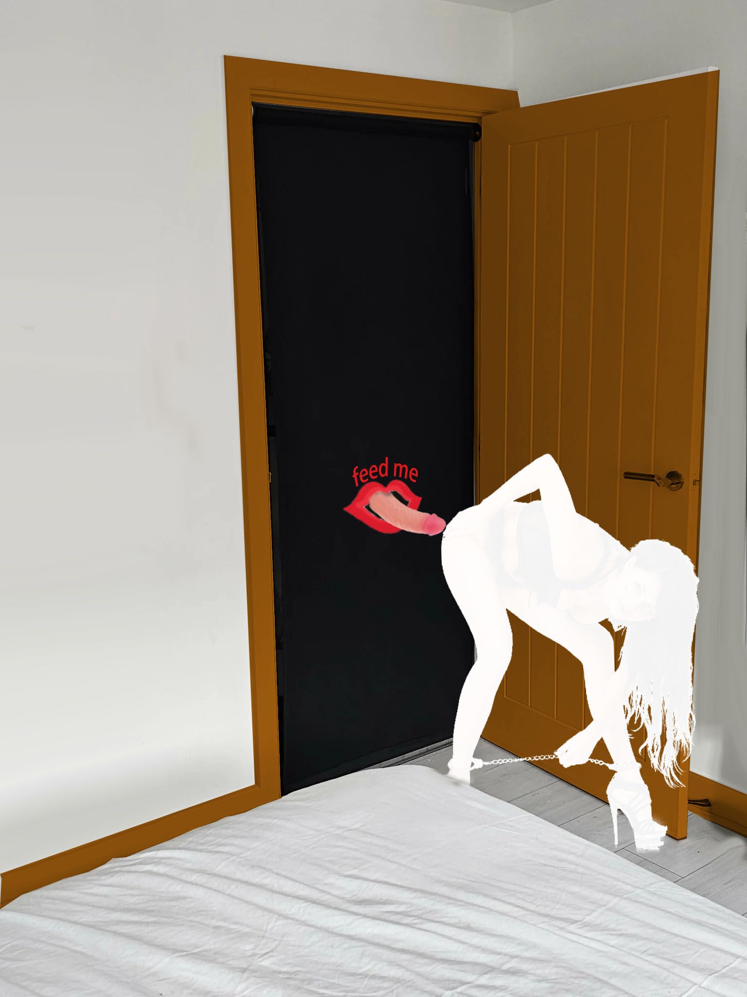 Meuble sexuel avec ouvertures de porte Meuble BDSM Rideau de porte Balançoires érotiques Séparateur de pièce Paravent Jeux sexuels pour couples