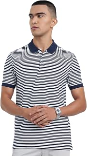 Peregrine by Pantaloons Men's Cotton Slim Fit Polo Collar Half Sleeve T-Shirt | Sizes S–2XL Price In India