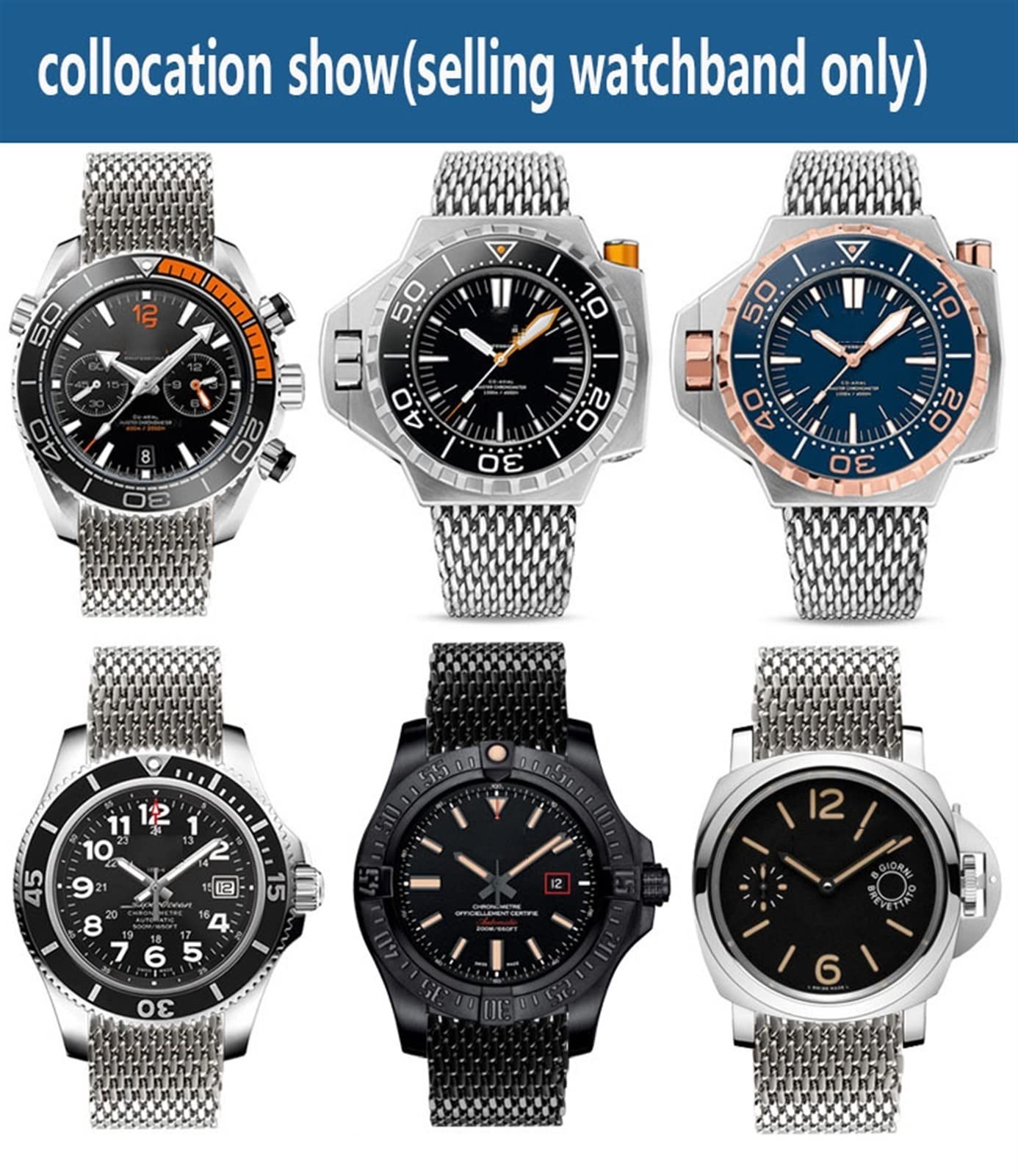 Do iwc pasek do zegarka siatka pasek do zegarka ze stali nierdzewnej 20 mm 22 mm 316L bransoletka ze stali nierdzewnej do omage opaska na nadgarstek metalowy pasek mediolański