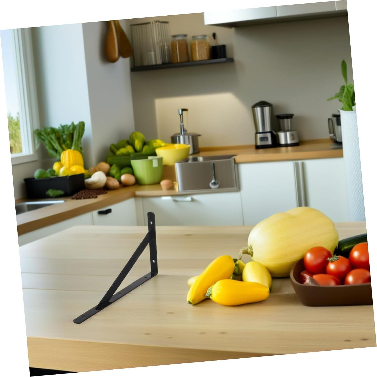 Artibetter 12pcs Wall-Mounted Iron Shelf Brackets Wall-Mounted Shelf Hardware Decorative Brackets for Floating