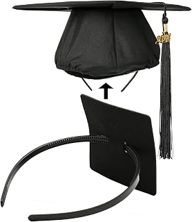 PUNCHMAN Graduation Cap Headband Insert - Firm Anti-fall Hair Band,Graduation Hat Headband Holder for Secure Grad Cap