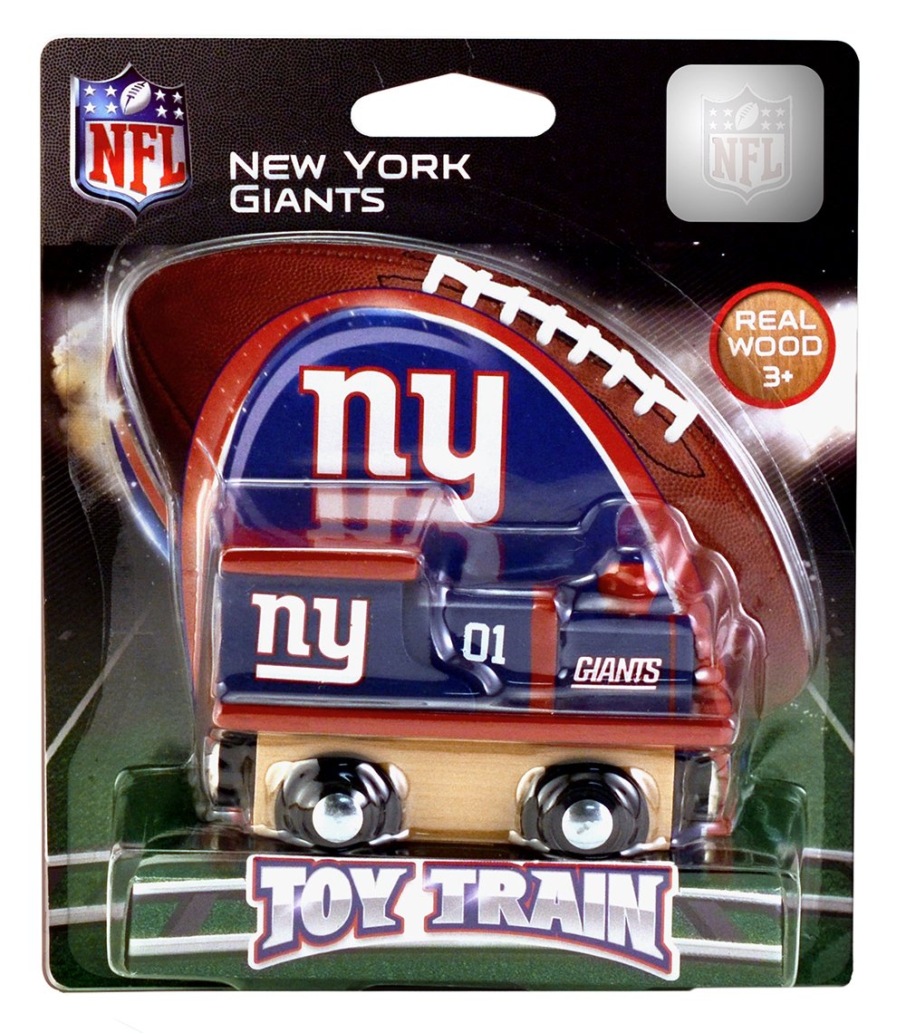 MasterPieces NFL New York Giants Real Wood Toy Train, For Ages 3+
