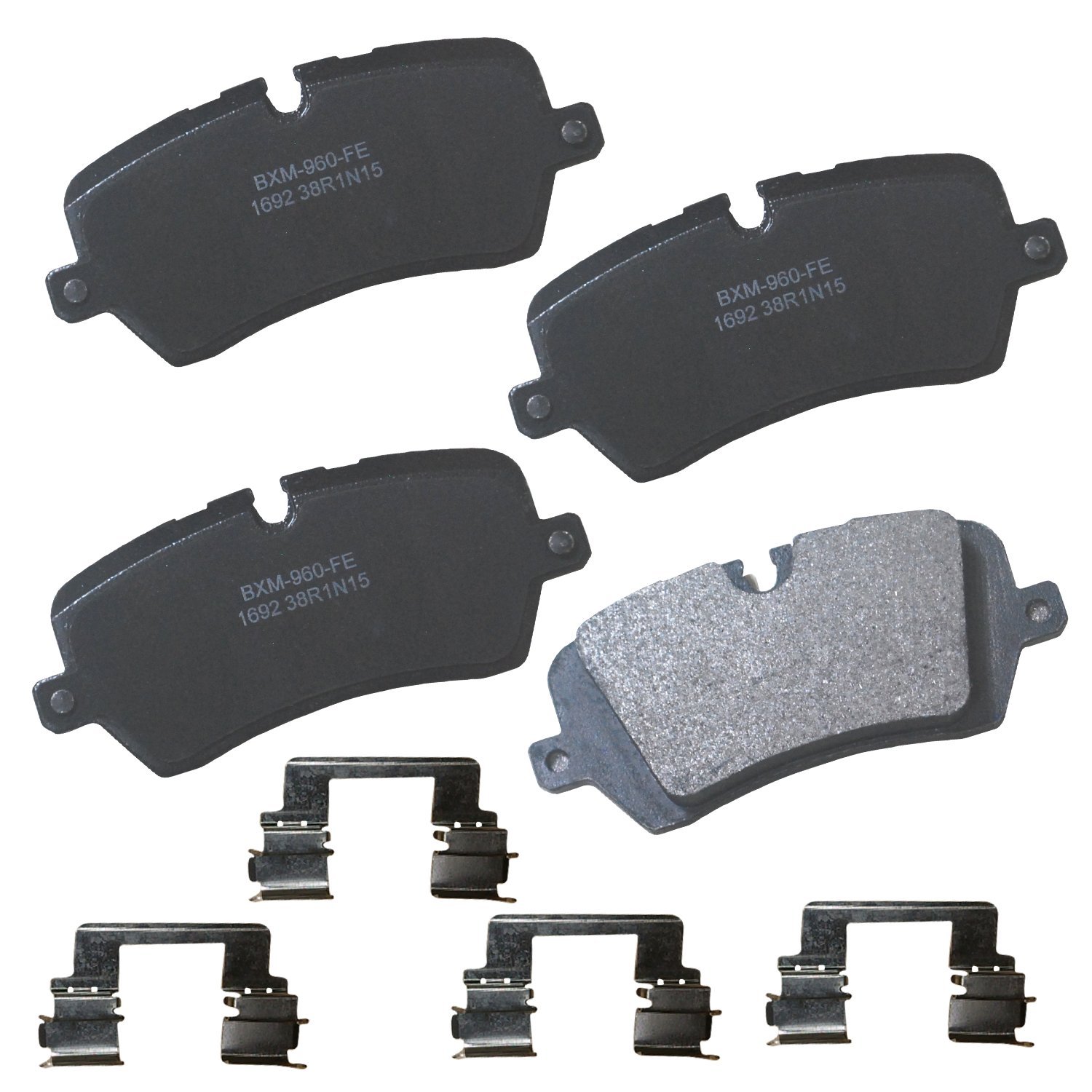 Bendix Premium SBM1692 Semi-Metallic Rear Brake Pads for Select Models Land Rover Defender 90, 110, 130, Discovery, Range Rover, Sport