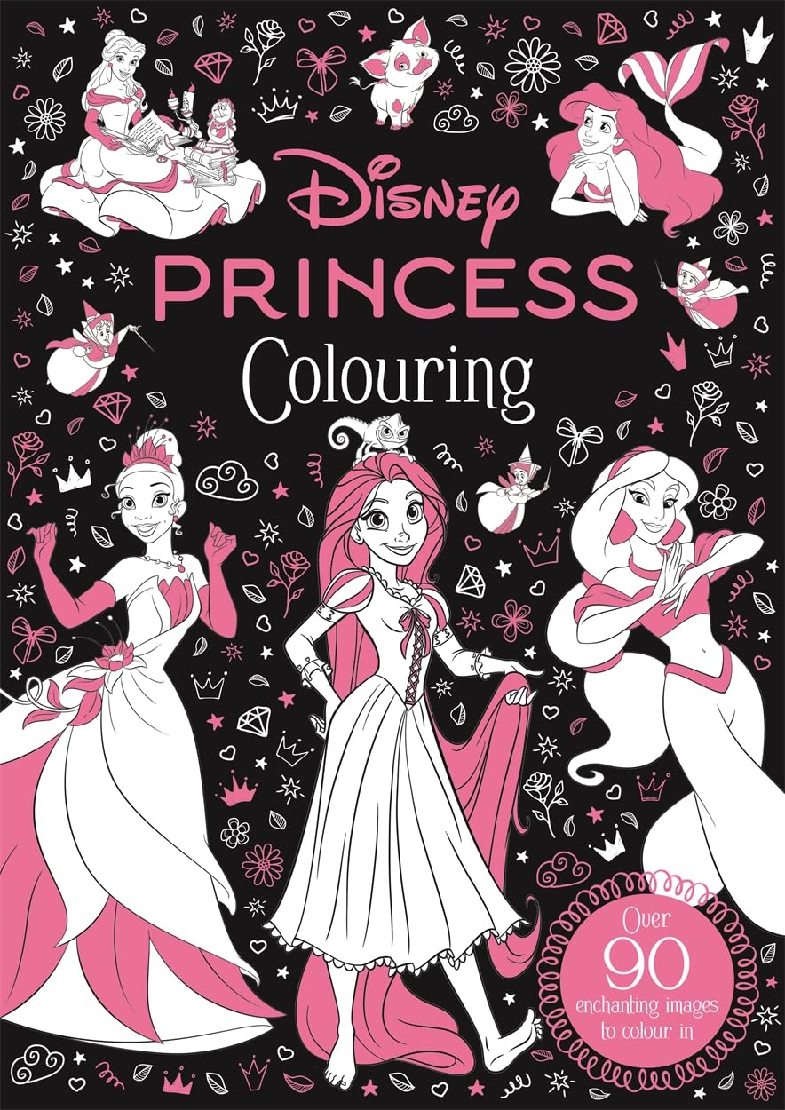 Disney: Princess Colouring: Intricate and magical designs for the ultimate screen-free mindfulness activity