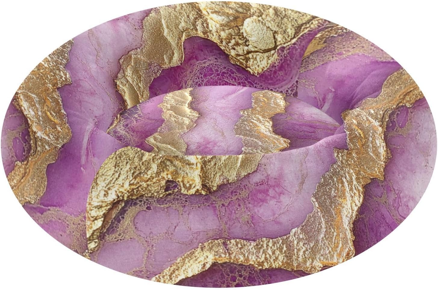 Marble Neutral Hot Pink Pet Cat Bed Donut Cuddler Dog Pillow Bed for Medium Size Pets Sleeping M