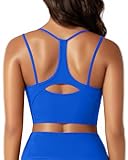 Sports Bras for Women High Support Workout Tops Built in Bra Athletic Tank Top Padded Longline Yoga Bra High Impact