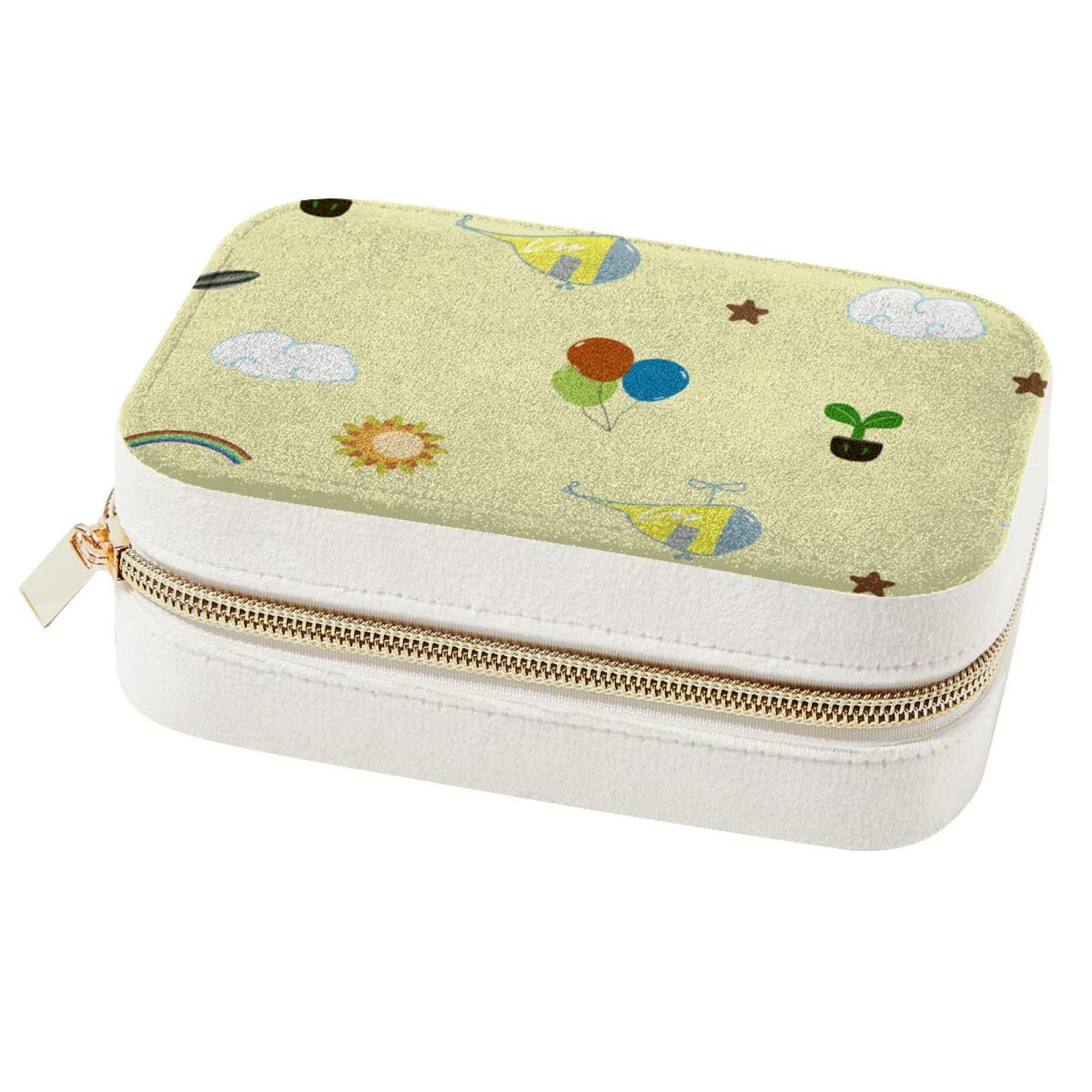 Boîte à bijoux hélicoptère portable pour voyage et rangement