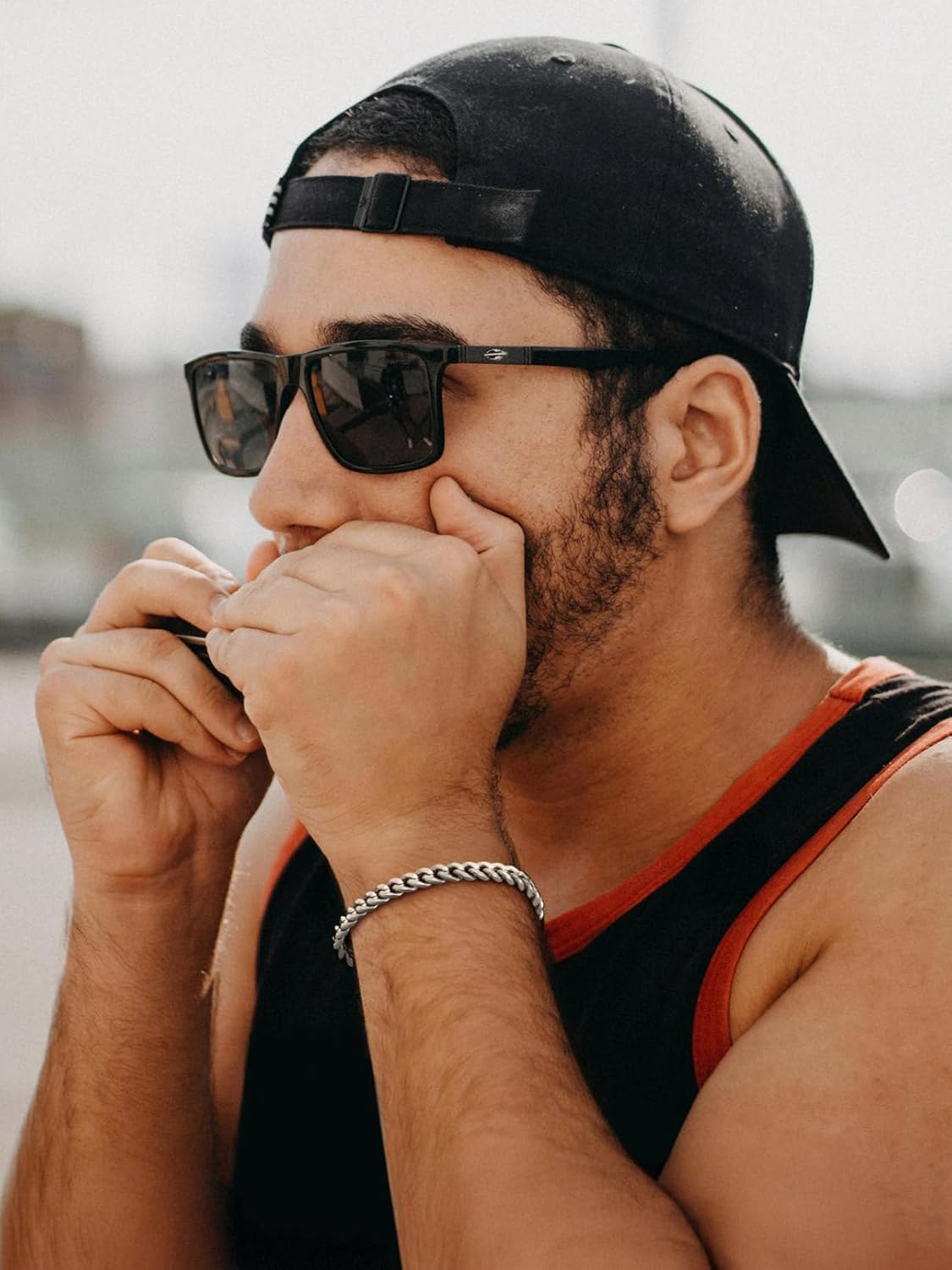 FaithHeart Cuban Link Bracelet for Men, Silver/Black/14K Gold Plated Stainless Steel Wrist Link Hip Hop Chain Bracelets, 5mm/7mm/9mm/12mm Width, 7.5"/8.3"/9" Length, with Gift Box - Image 3