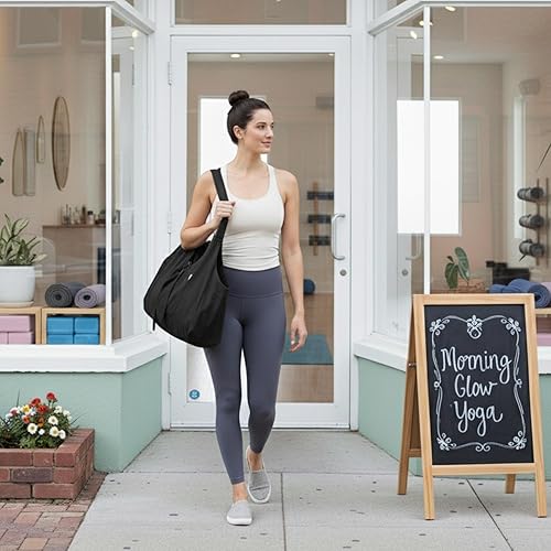 Miniatura 5 de Yogiii, bolsa para esterilla de yoga, la YogiiiTotePRO, bolsa grande para llevar esterilla de yoga con bolsillo lateral, para todos los tamaño de