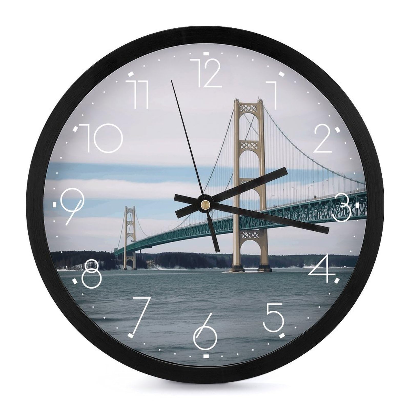Horloge décorative pour bureau et chambre à coucher Mackinac