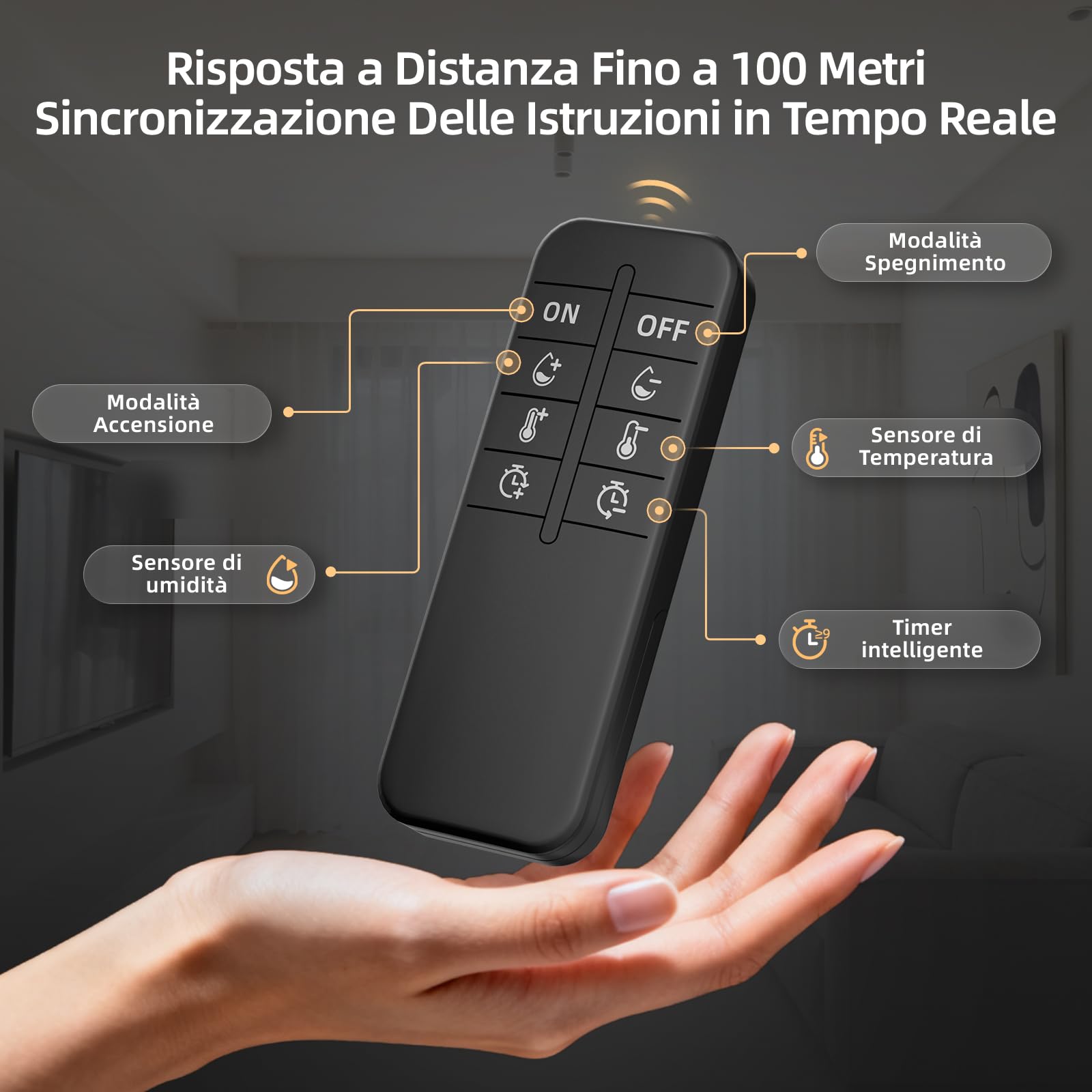 Ventilatore a tubo 100 mm, silenzioso, motore a doppia sfera puro con telecomando per controllo della temperatura e dell'umidità, per tenda da Grow Hydroponics 4E219-A