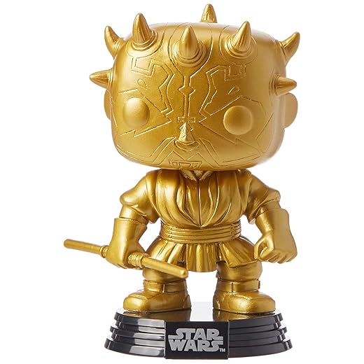 Funko Exclusive Pop Star Wars: Darth Maul (Gold Metallic)