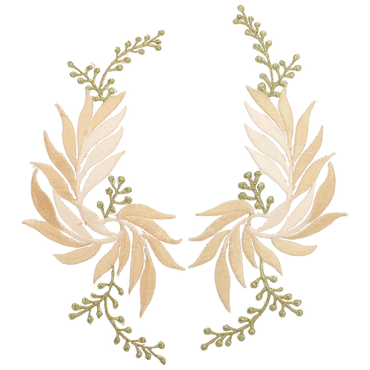 【専用】TOKUKO 1er VOL　ワンピース　お花　葉っぱ　アップリケ 花の刺繍アップリケ付きワンピース 〜TOKUKO 1er VOL | Salon de EL